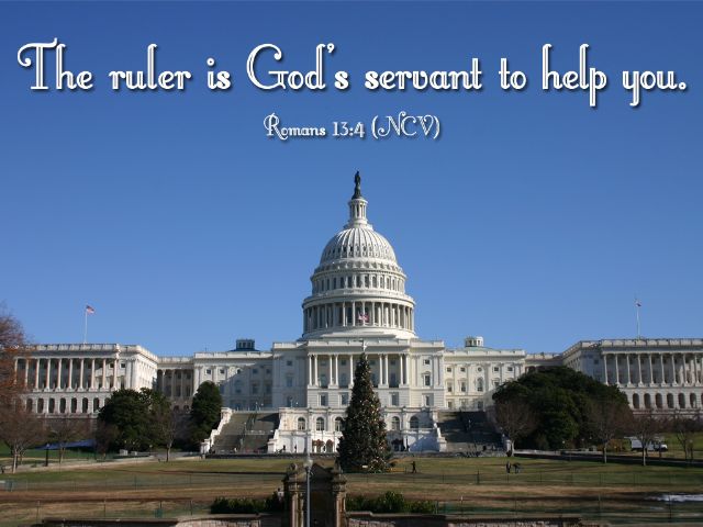 Romans 13:4 - The ruler is God's servant to help you